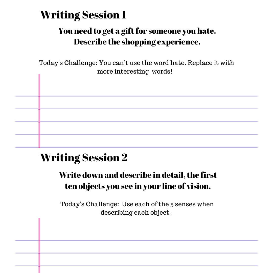 Creative Writing Booklet