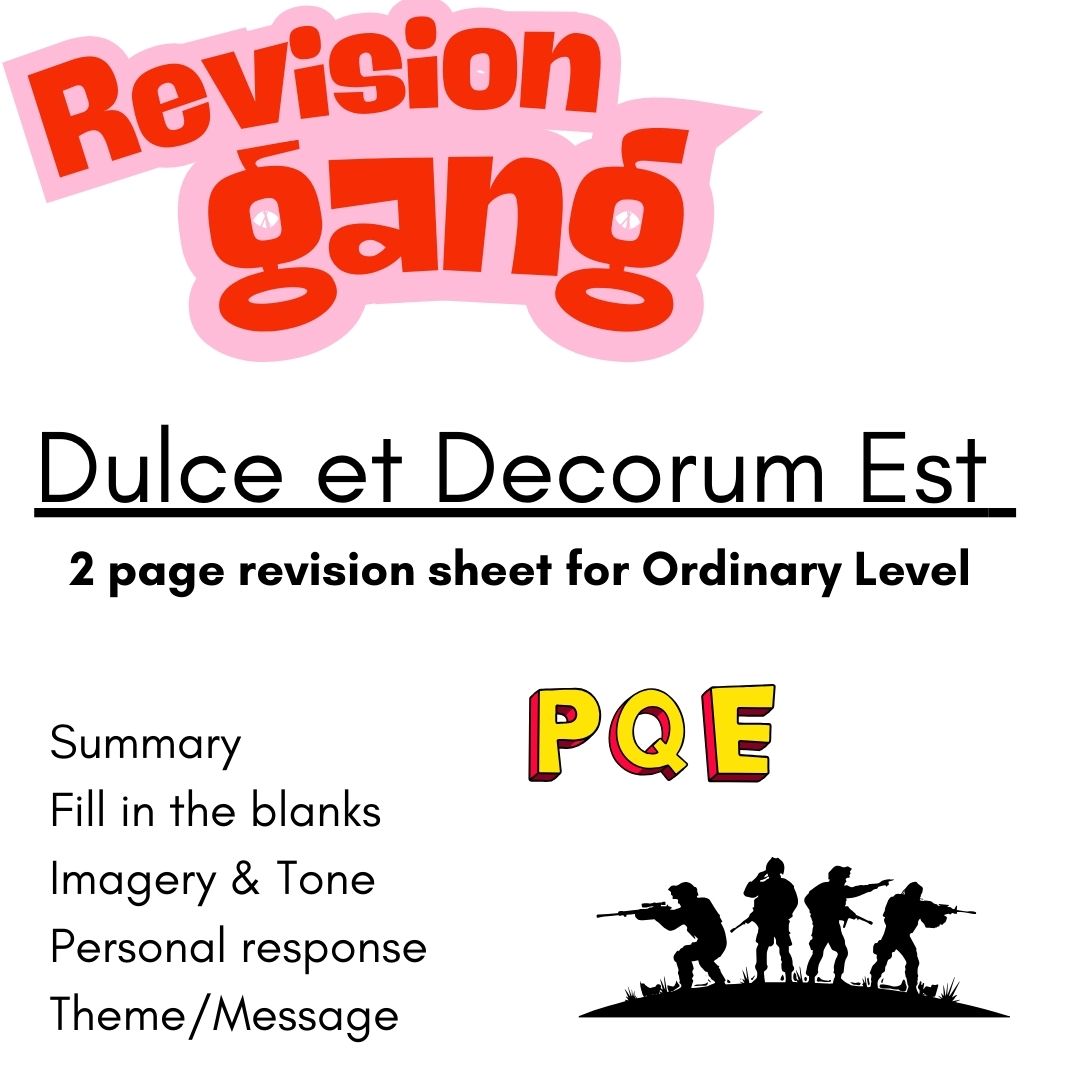 Revision Gang - Dulce et Decorum Est
