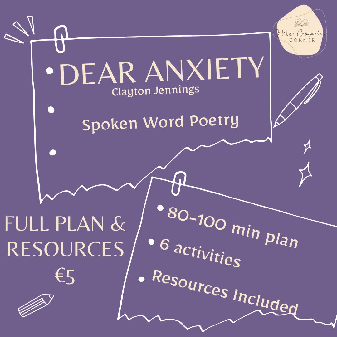 Dear Anxiety - Spoken Word Poetry - Pack